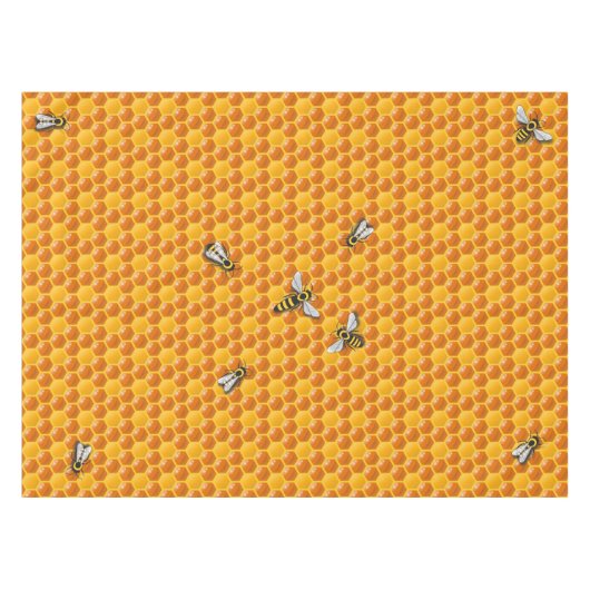Sjabloon bijenkorven tafelkleed (Voorkant (Horizontaal))
