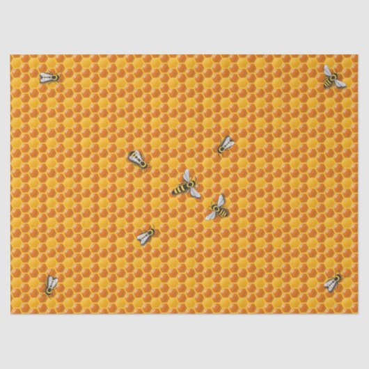 Sjabloon bijenkorven tissuepapier (Voorkant)