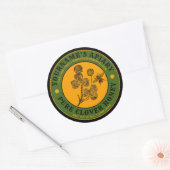 Sjabloon  bijenliefhebber honingetiket ronde sticker (Envelop)