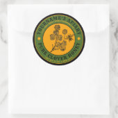 Sjabloon  bijenliefhebber honingetiket ronde sticker (Tas)