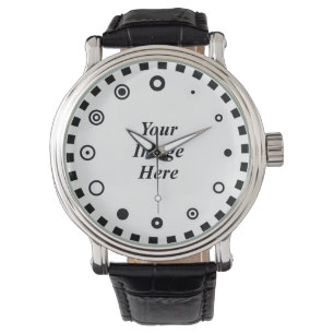 Sjabloon (Binair gezicht) door Kenneth Yoncich Horloge