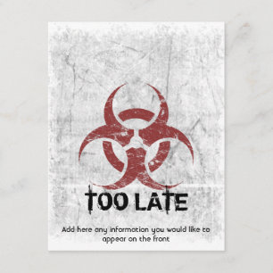 Sjabloon Biohazard Grunge  Kaart