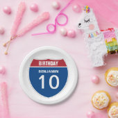 Sjabloon BIRTHDAY INTERSTATE DESIGN Papieren Bordje (Feest)