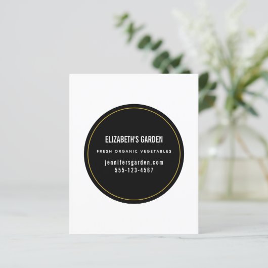 sjabloon biz sticker (Staand voorkant)