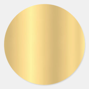 Sjabloon Blank Faux Gold Glamour Elegant Ronde Sticker
