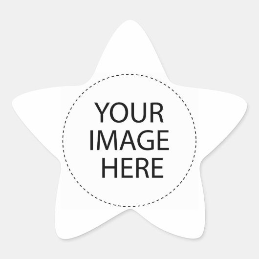 Sjabloon BlankVoeg je afbeelding toe of koop BL Ster Sticker (Voorkant)