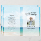 Sjabloon blauw hemel- en doorbraakprogramma (Voorkant / Achterkant)