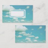 sjabloon blauw hemel en wolken voor visitekaartjes (Voorkant / Achterkant)