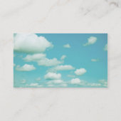 sjabloon blauw hemel en wolken voor visitekaartjes (Achterkant)