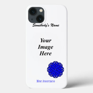 Sjabloon blauw lagebloed door Kenneth Yoncich Case-Mate iPhone Case