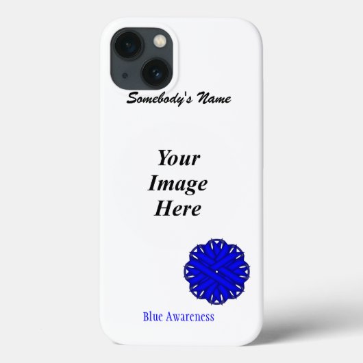 Sjabloon blauw lagebloed door Kenneth Yoncich Case-Mate iPhone Case (Achterkant)