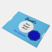 Sjabloon blauw lagebloed door Kenneth Yoncich Deurmat (Schuin)