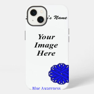 Sjabloon blauw lagebloed door Kenneth Yoncich iPhone 13 Hoesje