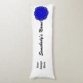 Sjabloon blauw lagebloed door Kenneth Yoncich Lichaamskussen (Voorkant Verticaal)
