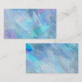 sjabloon blauwe waterverf voor visitekaartje abstr (Voorkant / Achterkant)