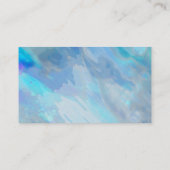 sjabloon blauwe waterverf voor visitekaartje abstr (Achterkant)