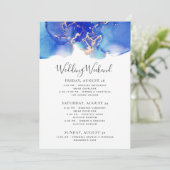 Sjabloon Blauwe Waterverf voor weduwenweek (Staand voorkant)