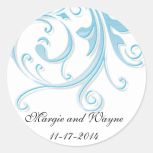 Sjabloon blauwe wervelkolom Sticker