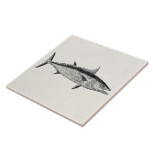 Sjabloon bonito vis - Aquatische visserij Tegeltje (Zijkant)