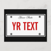 Sjabloon bord licentie briefkaart (Voorkant)