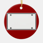 Sjabloon bord licentie keramisch ornament (Voorkant)