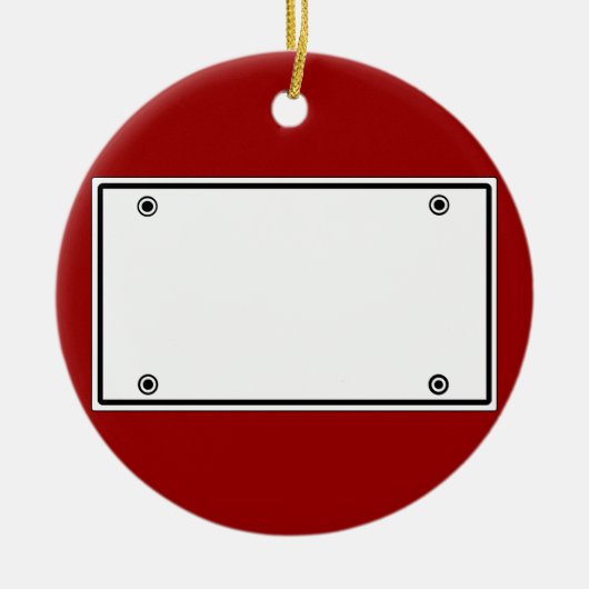 Sjabloon bord licentie keramisch ornament (Voorkant)