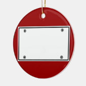 Sjabloon bord licentie keramisch ornament (Links)