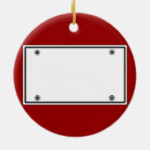 Sjabloon bord licentie keramisch ornament (Achterkant)