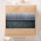 Sjabloon Bord met geborsteld metalen diamant Etiket (Insitu)