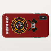 Sjabloon brandblusafdeling brandblusbadge Case-Mate iPhone case (Achterkant (horizontaal))