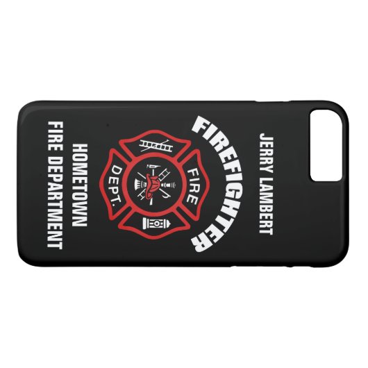 Sjabloon brandweernaam Case-Mate iPhone case (Achterkant (Horizontaal))