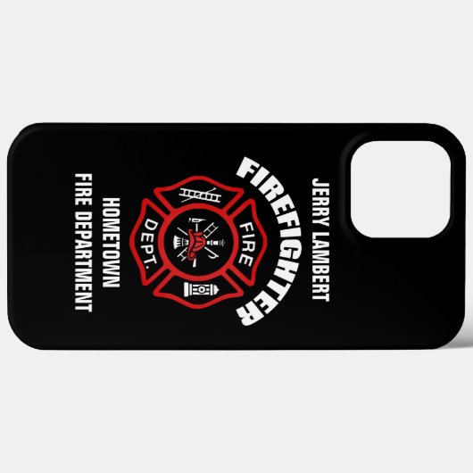 Sjabloon brandweernaam Case-Mate iPhone case (Achterkant (horizontaal))