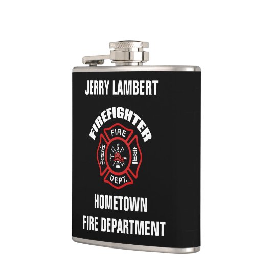 Sjabloon brandweernaam heupfles (Links)