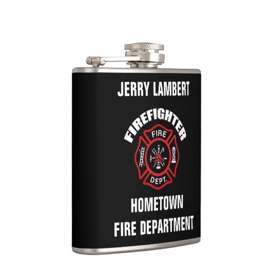 Sjabloon brandweernaam heupfles (Rechts)