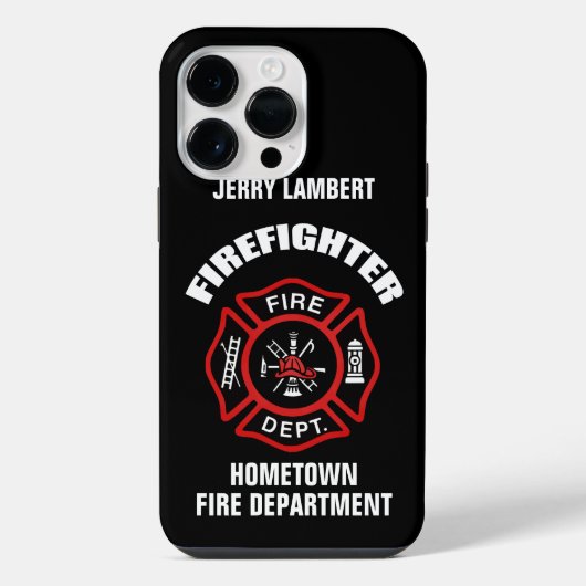 Sjabloon brandweernaam iPhone hoesje (Achterkant)