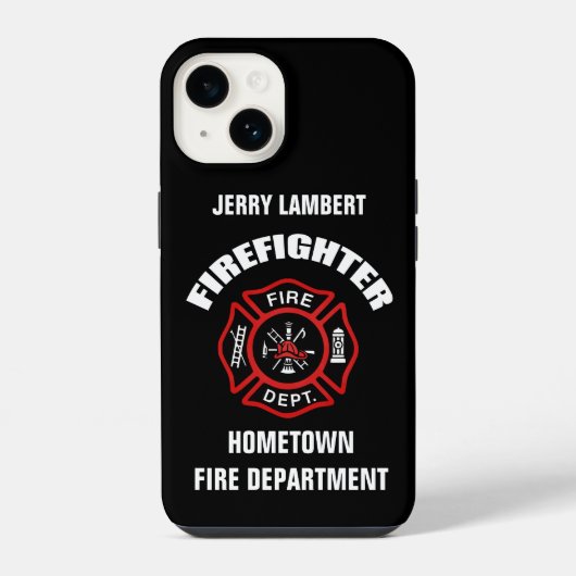 Sjabloon brandweernaam iPhone hoesje (Achterkant)