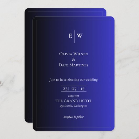 SJABLOON-BREEDINGINVITATIES ONLINE MET GRENS KAART (Voorkant / Achterkant)