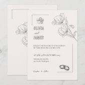 SJABLOON-BREEDINGINVITATIES ONLINE MET GRENS KAART (Voorkant / Achterkant)