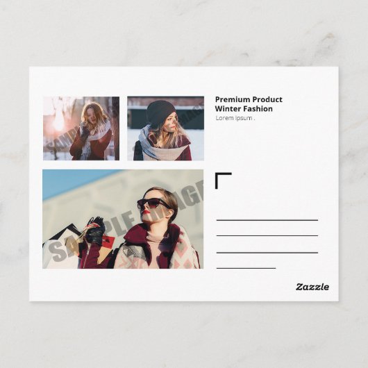 sjabloon briefkaart (Achterkant)