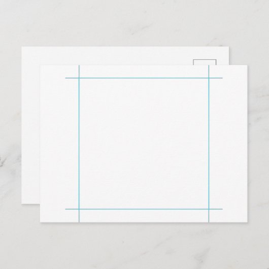 Sjabloon briefkaart (Voorkant / Achterkant)