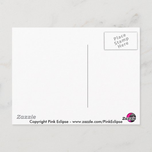 Sjabloon Briefkaart (Achterkant)