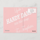 Sjabloon Briefkaart - houden (Achterkant)