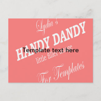 Sjabloon Briefkaart - houden