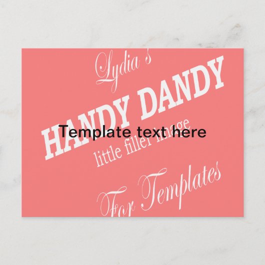 Sjabloon Briefkaart - houden (Voorkant)