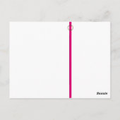 SJABLOON BRIEFKAART : Vet zebra afdrukken (Achterkant)