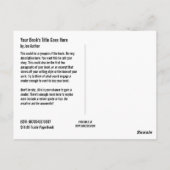 Sjabloon Briefkaart voor boekpromotie (Achterkant)
