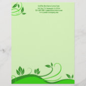 Sjabloon Briefpapier Gazonverzorging Landschapsarc Custom Briefhoofd (Voorkant)
