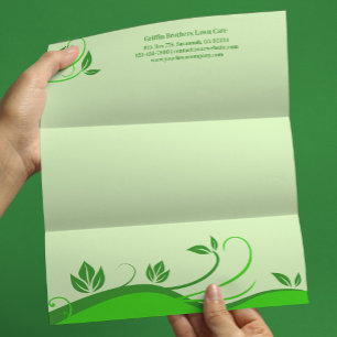 Sjabloon Briefpapier Gazonverzorging Landschapsarc Custom Briefhoofd