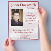 Sjabloon brochure politieke campagne (Hand)