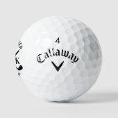 Sjabloon bruiloft gunst naam voor altijd schattig golfballen (Logo)